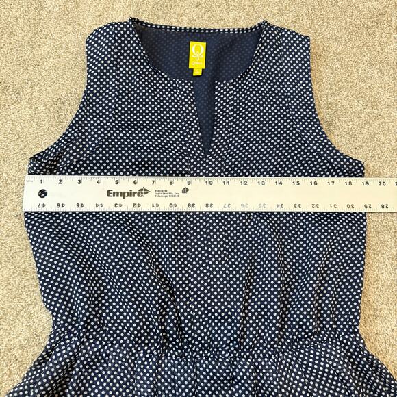 QMack medium polka dot sleeveless peplum blouse TS 2464 - Picture 4 of 10